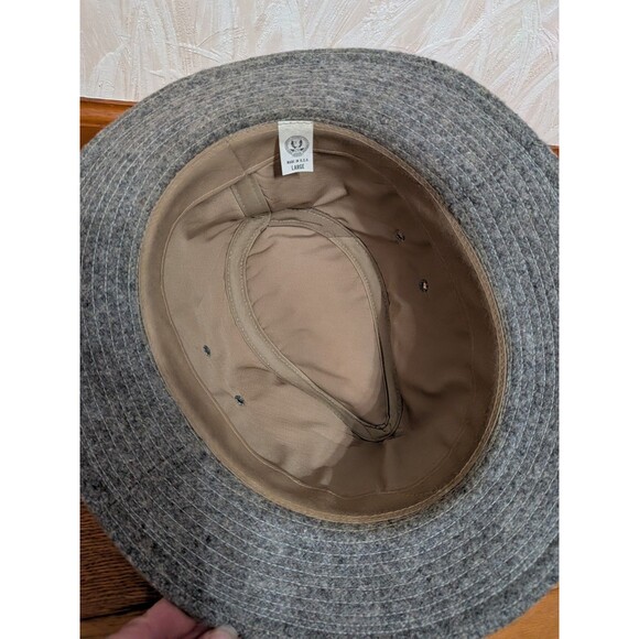 Vintage USA Union-Made Wool Felt Outback, Safari Fedora Hat Large Grandpacore - Picture 3 of 12